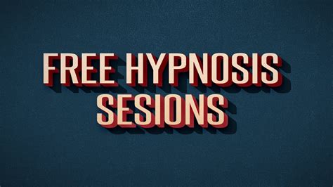 They usually remain aware during a session and remember what happens. . Free hypnosis sessions